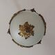 Antique French Louis XVI Style Glass and Bronze Pendant Lamp c. 1900