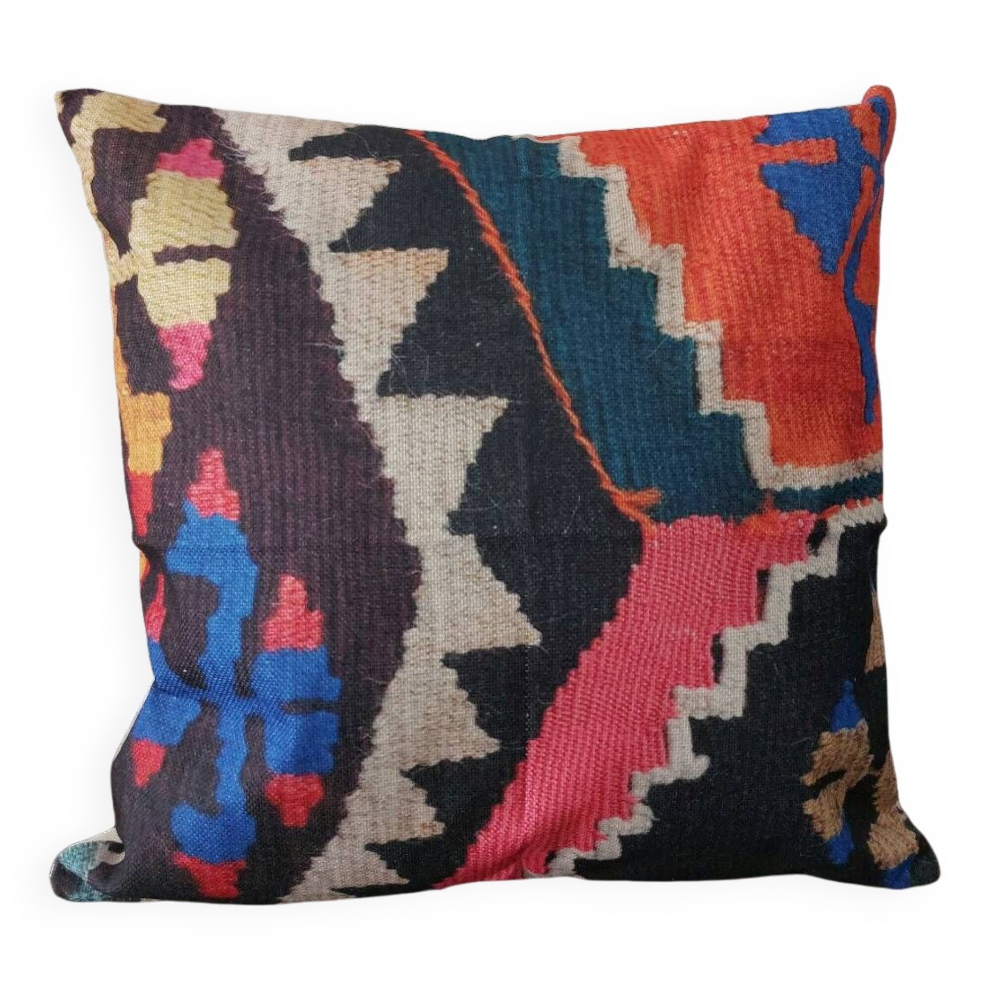 Coussin bohème patchwork