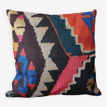 Bohemian patchwork cushion