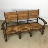 Mulched bench seat 3 seats