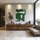 Peinture sur toile Organic vert