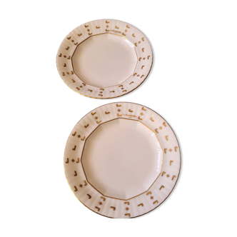 Set of 2 Lancel empty plates/pockets