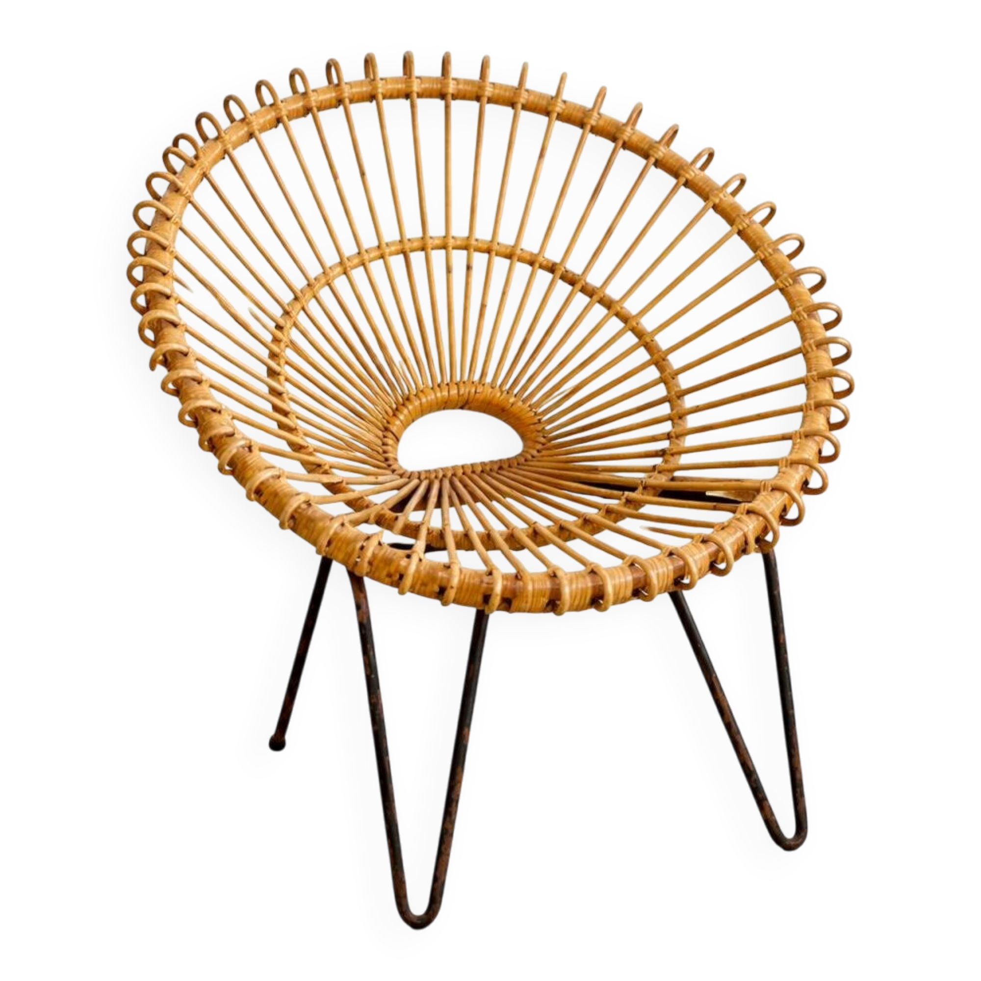 Rattan armchair sun Janine Abraham