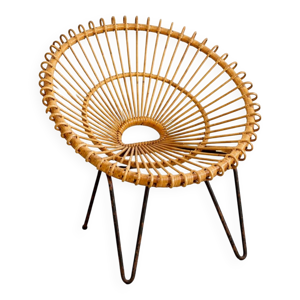 Fauteuil rotin soleil