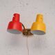 1960s Scandinavian Two-Arm Wall Lamp in Metal