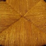 Pair of beech straw stools