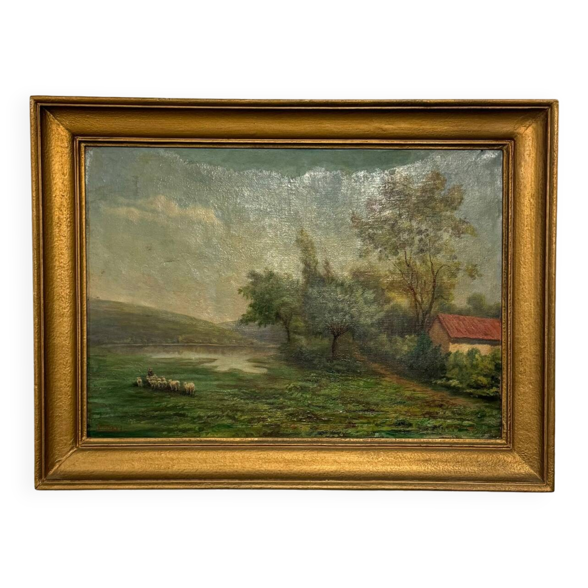 Tableau style Barbizon 19ème