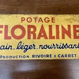 Old FLORALINE advertising plate