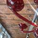 Lustre Murano rouge 1970