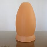 Mushroom lamp in pale orange opaline from the 70s