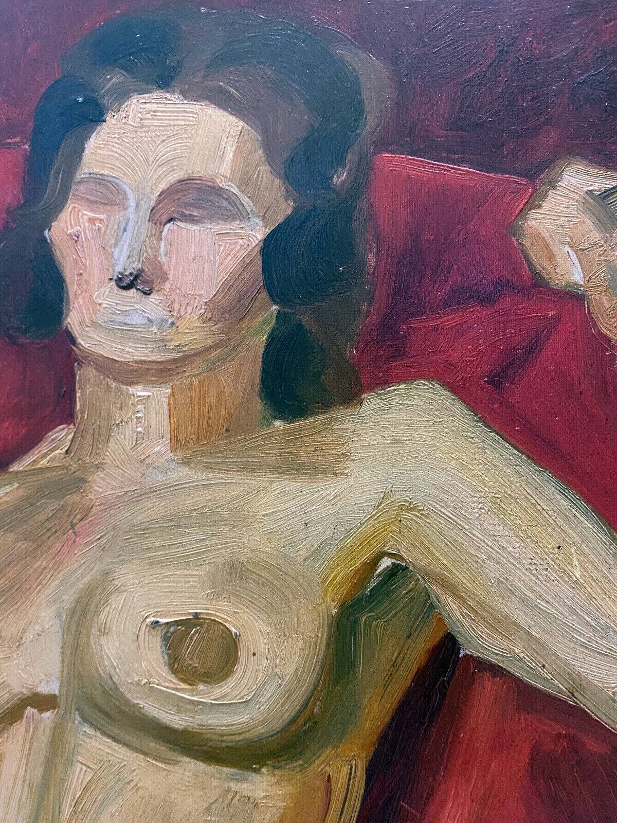 HSP Painting "Nude in the Red Chair" Model Post Cubist Workshop