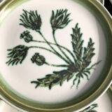 Gien enameled stoneware dinner plates “Herbariums”