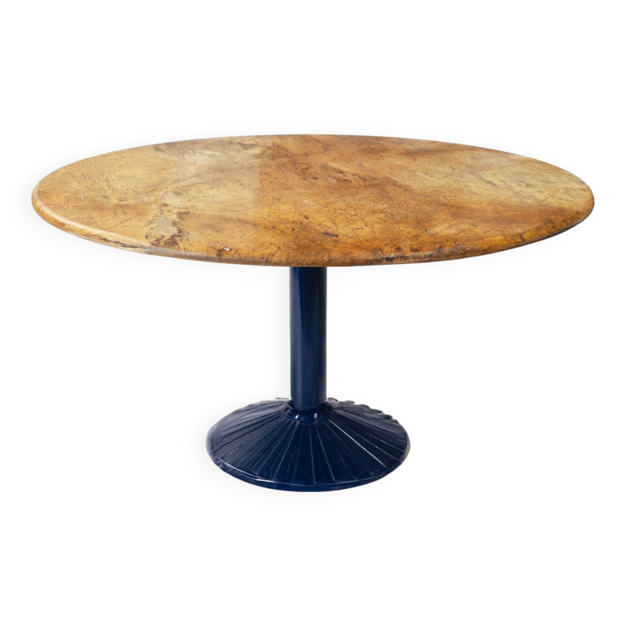 Table ronde postmoderne en marbre Zanotta, Italie, années 1980