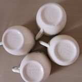 4 St-Clément earthenware coffee cups.