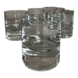 Set of 6 glasses solid cups XXL crystal 1970