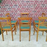 Chairs formica and wood 1950 circa