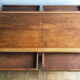 Table basse marquetée en bois massif