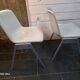 Pair of vintage Wilkhahn chairs, fibreglass shell, aluminium, 1970.
