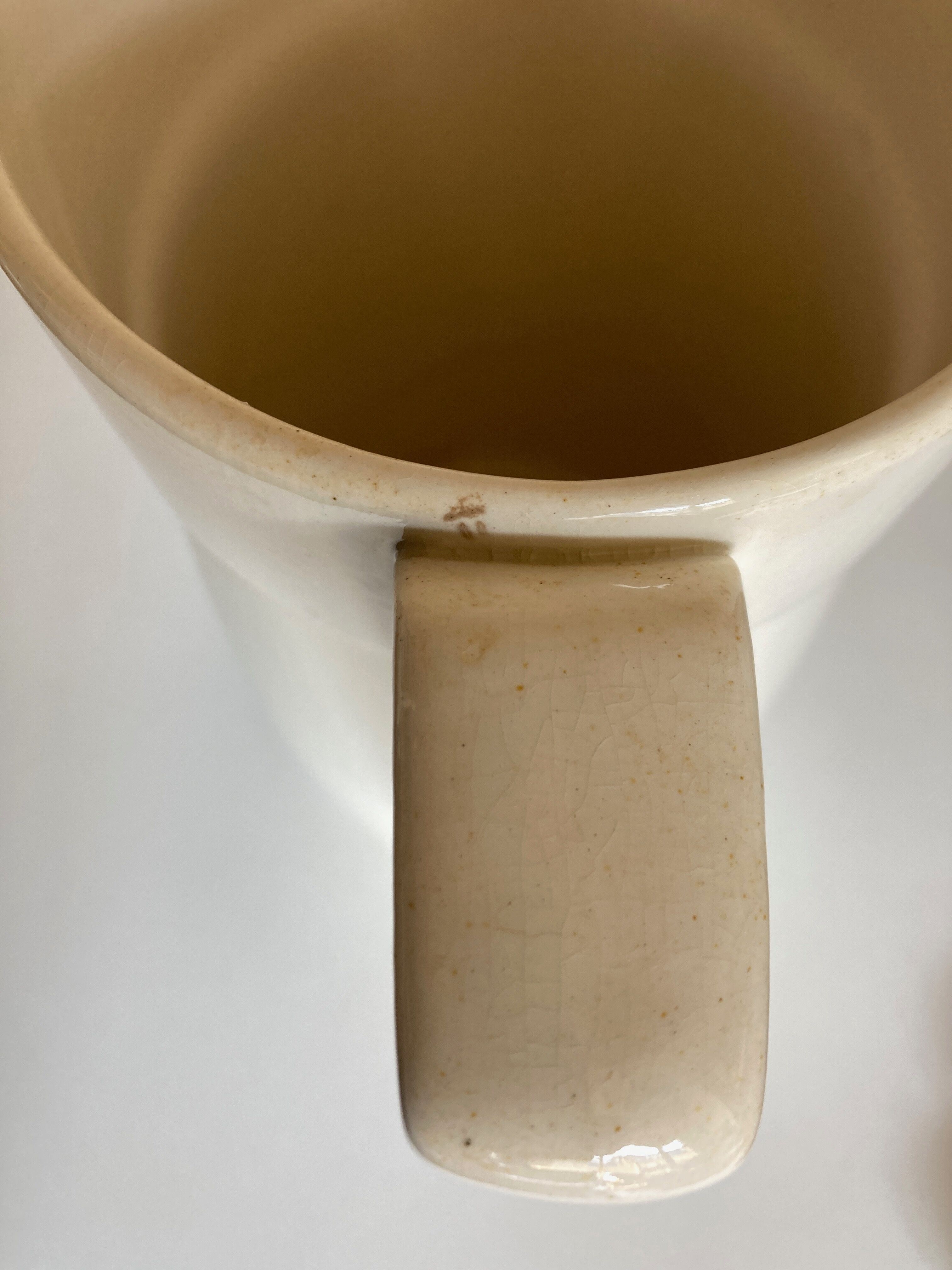 Farm pitcher vase in iron earth Villeroy and Boch XXXL 1930