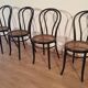 Chaises de salle à manger en hêtre courbé dans le style de Thonet, Italie, lot de 4