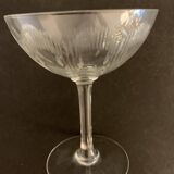 7 cut crystal champagne glasses