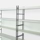 Industrial metal roomdivider / bookcases / bookshelves, 1960s Netherlands
