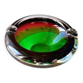 Multicoloured ashtray, Murano 1970.