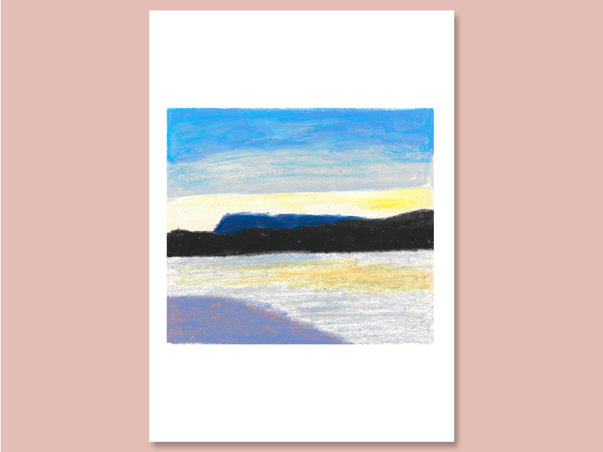 Pastel Sunset A4 Australie coucher de soleil paysage
