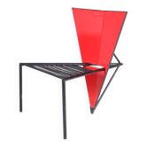 1980s Post modern chair red/black Netherlands