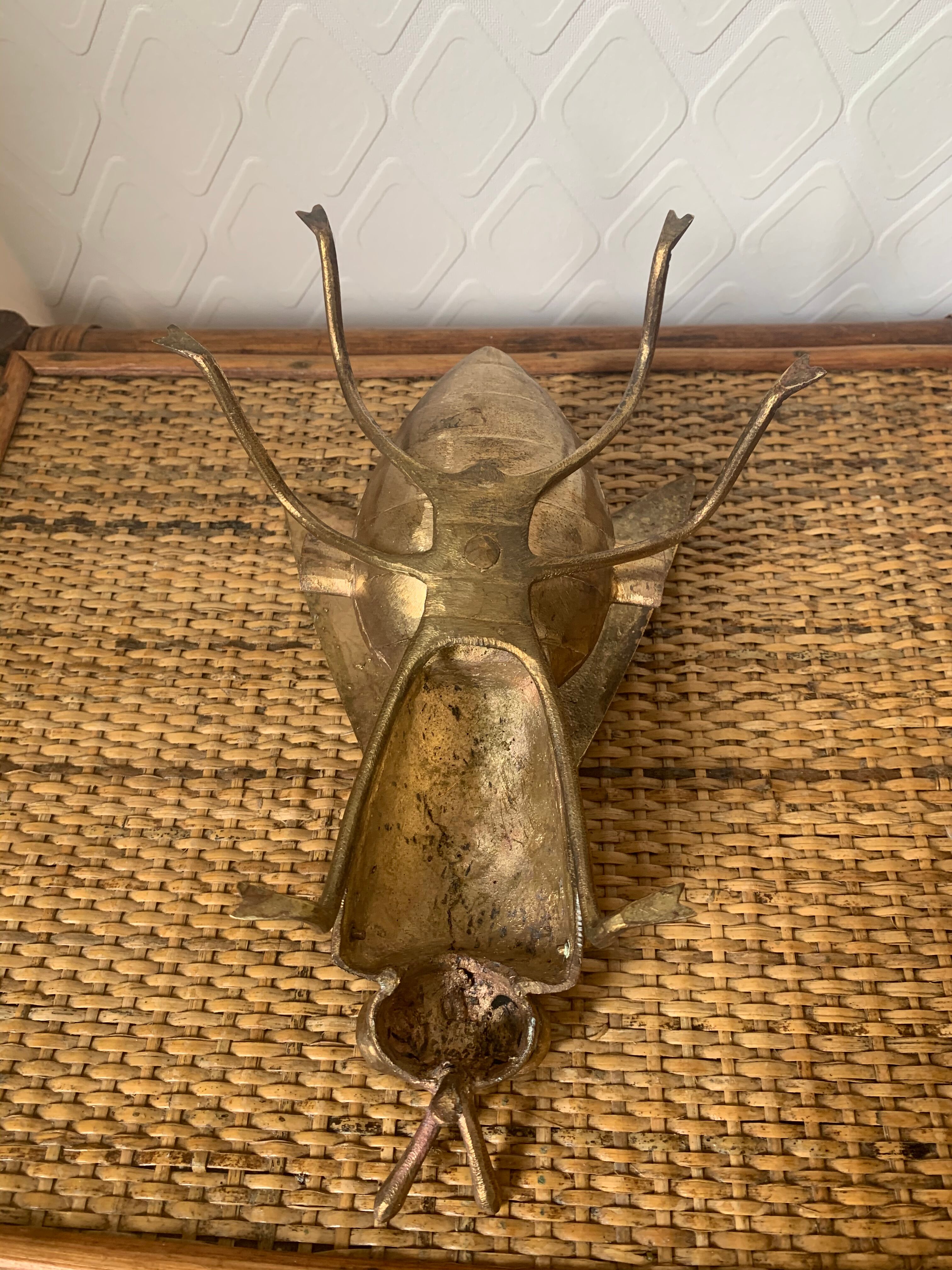 Brass fly ashtray 1970