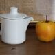Porcelain milk pot