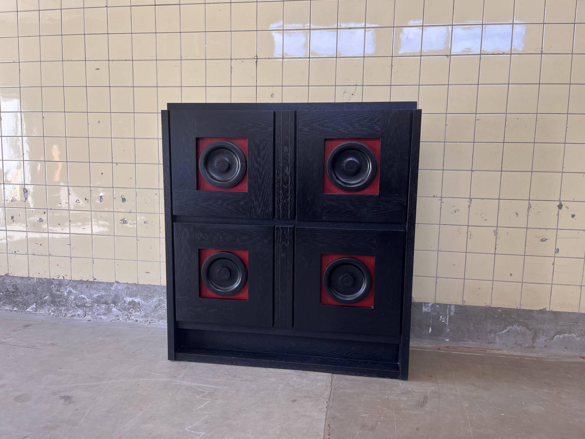 Vintage brutalist cabinet