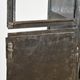 Antique industrial metal display cabinet, circa 1920