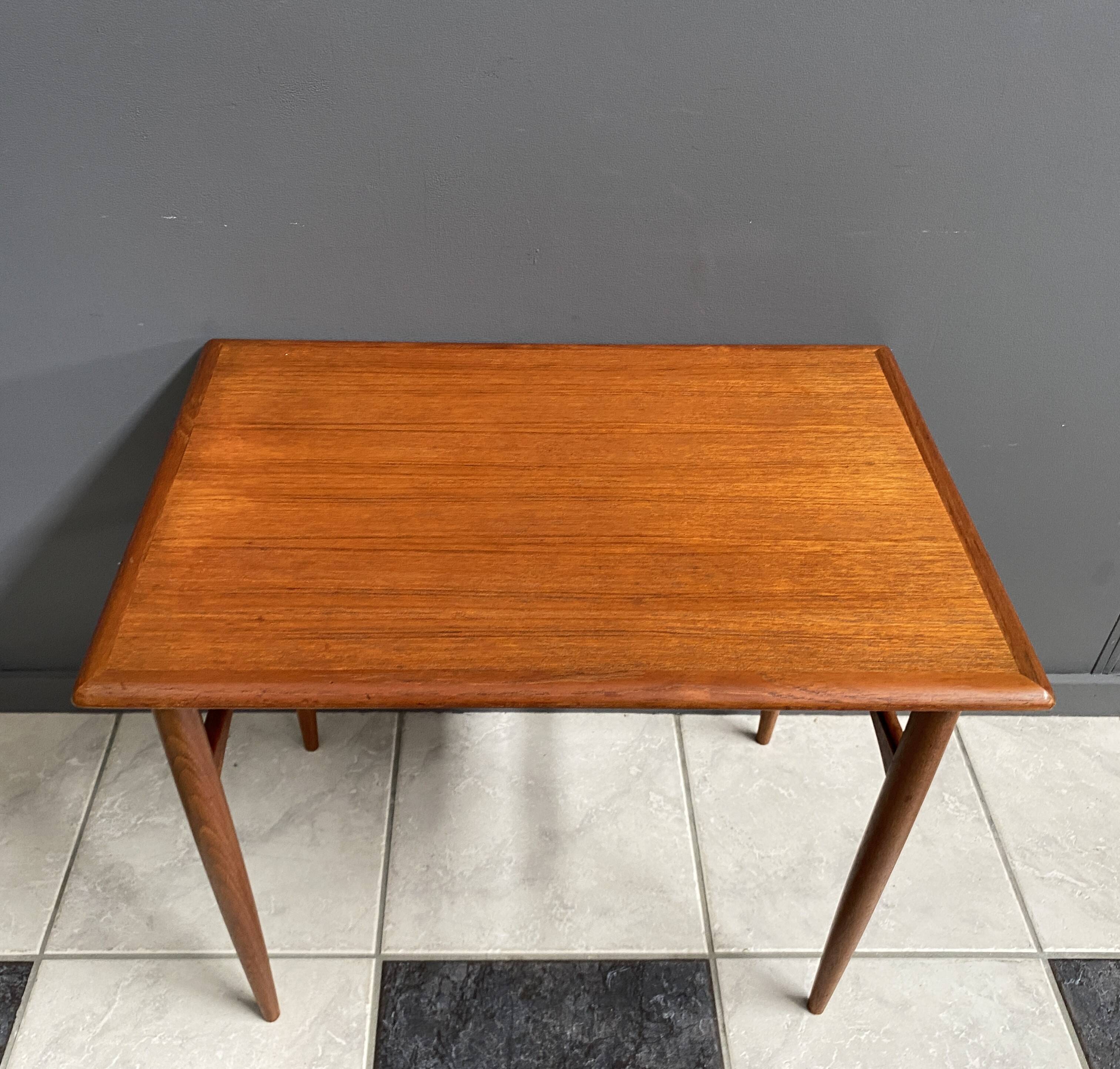 Teak side table by Kai Kristiansen Denmark 1960s