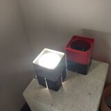 Pair of designer plastic lamps from the 70s