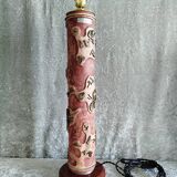 Lamp base from an old fabric printing cylinder