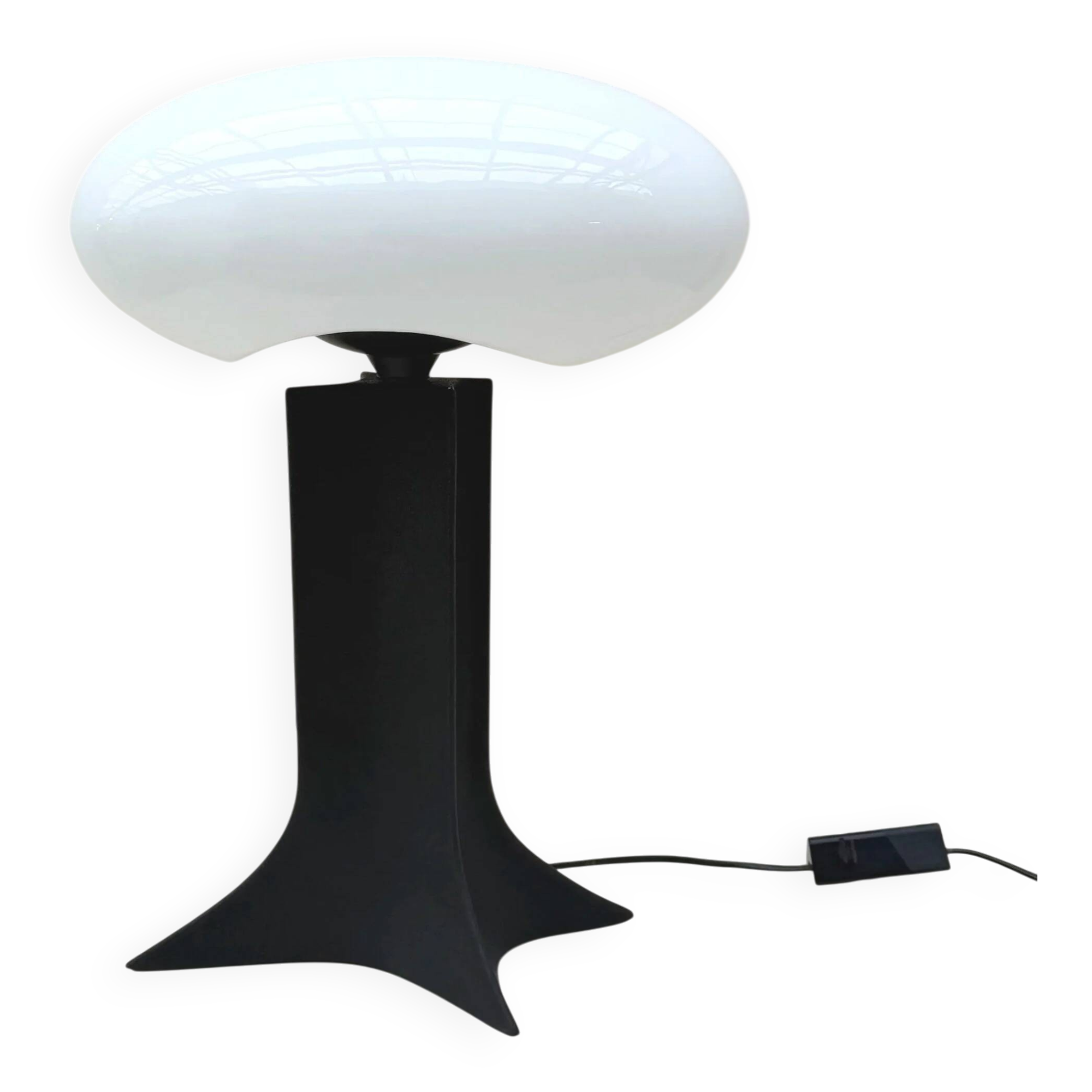 "mikos" lamp by diego chilo for sirrah in plastic and opaline, 1992