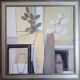 Still life with vase and flowers, oil on panel signed Dlawe Gisku, year 2001