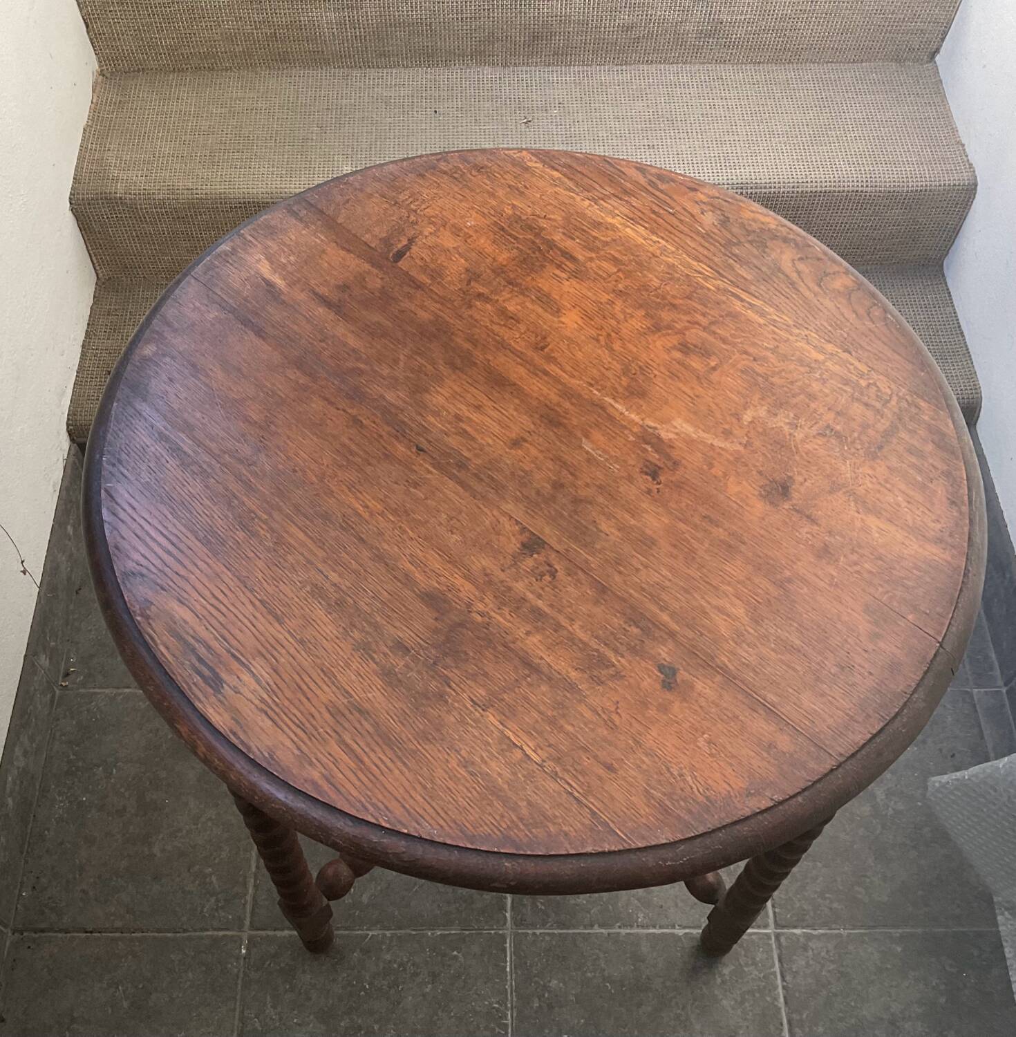 Table guéridon bois années 30/40