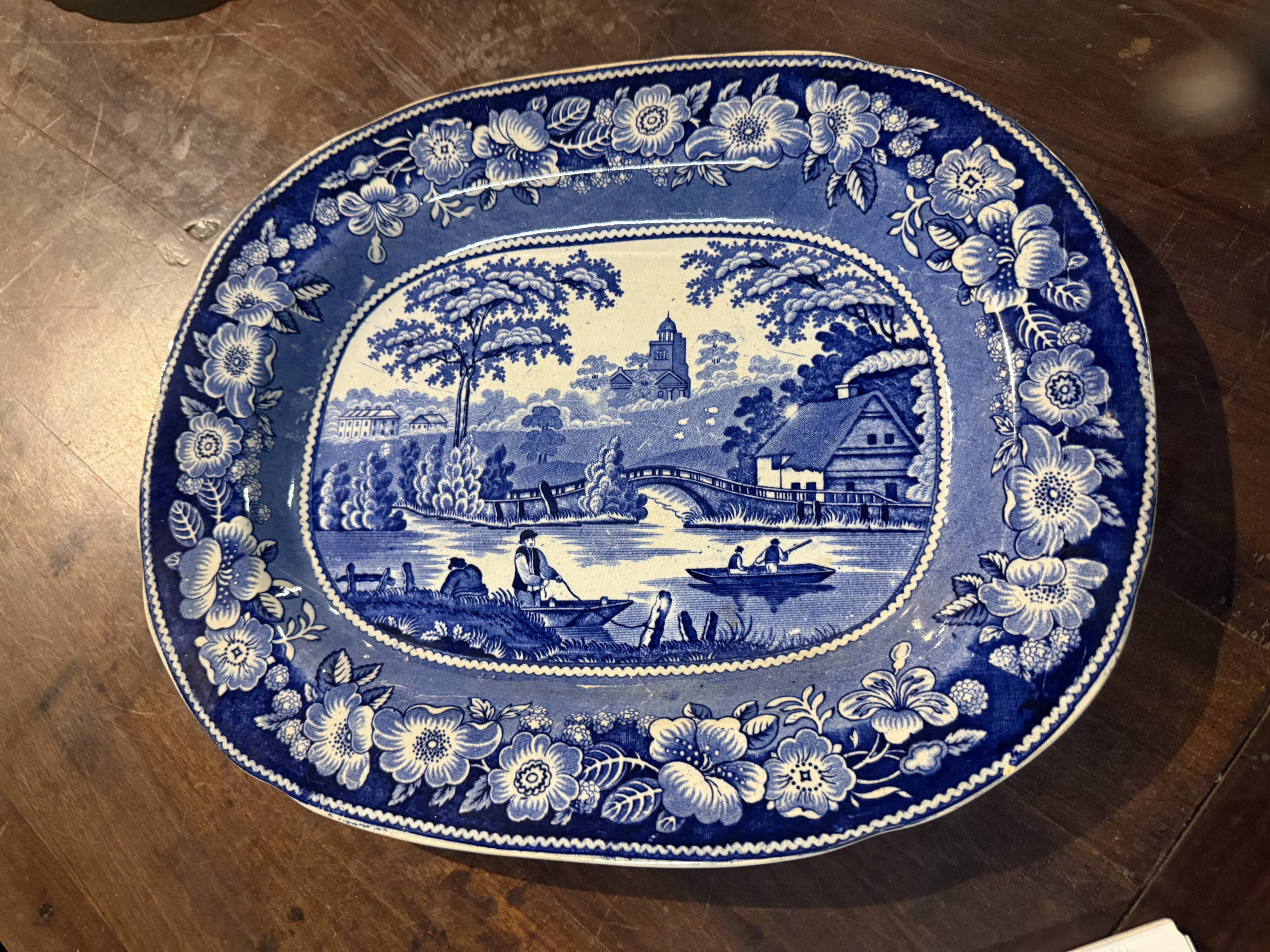 English porcelain dish