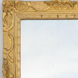 Small mirror frame in gilded wood 36 X 33 cm