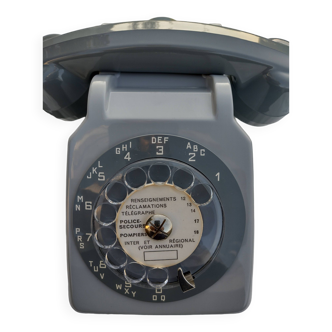 Old Vintage Socotel S63 Telephone with Gray Ptt Dial