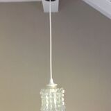 Structured glass bell lamp / vintage 60s / 70s