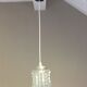 Structured glass bell lamp / vintage 60s / 70s