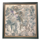 Silk painting signed Marceodol