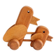 Wooden toy with wheels, Czechoslovakia, 1970s