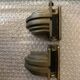 Stunning shelve Glass with Bronze brackets 1970s Peter Ghyczy