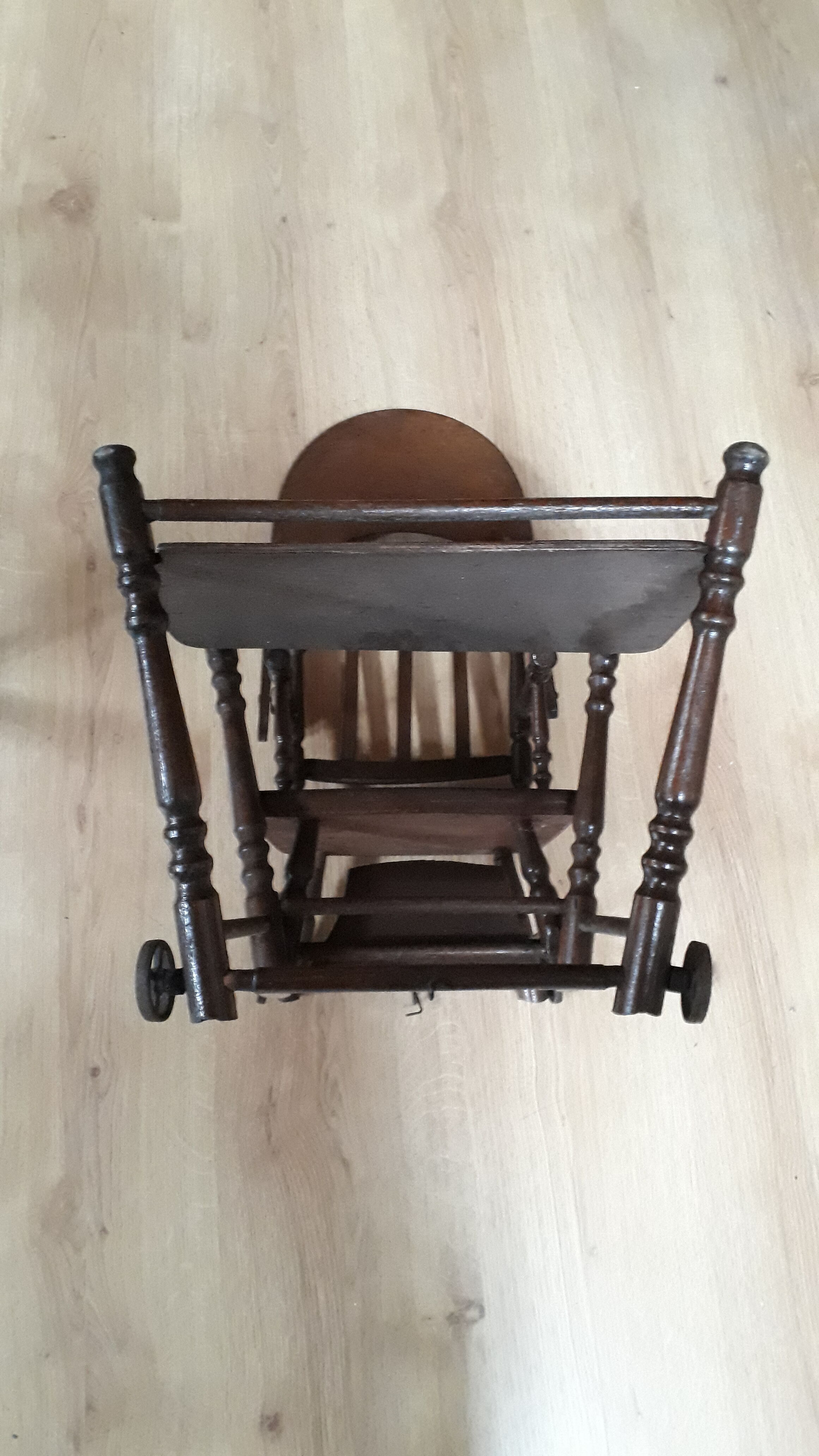 Old high chair toy for doll