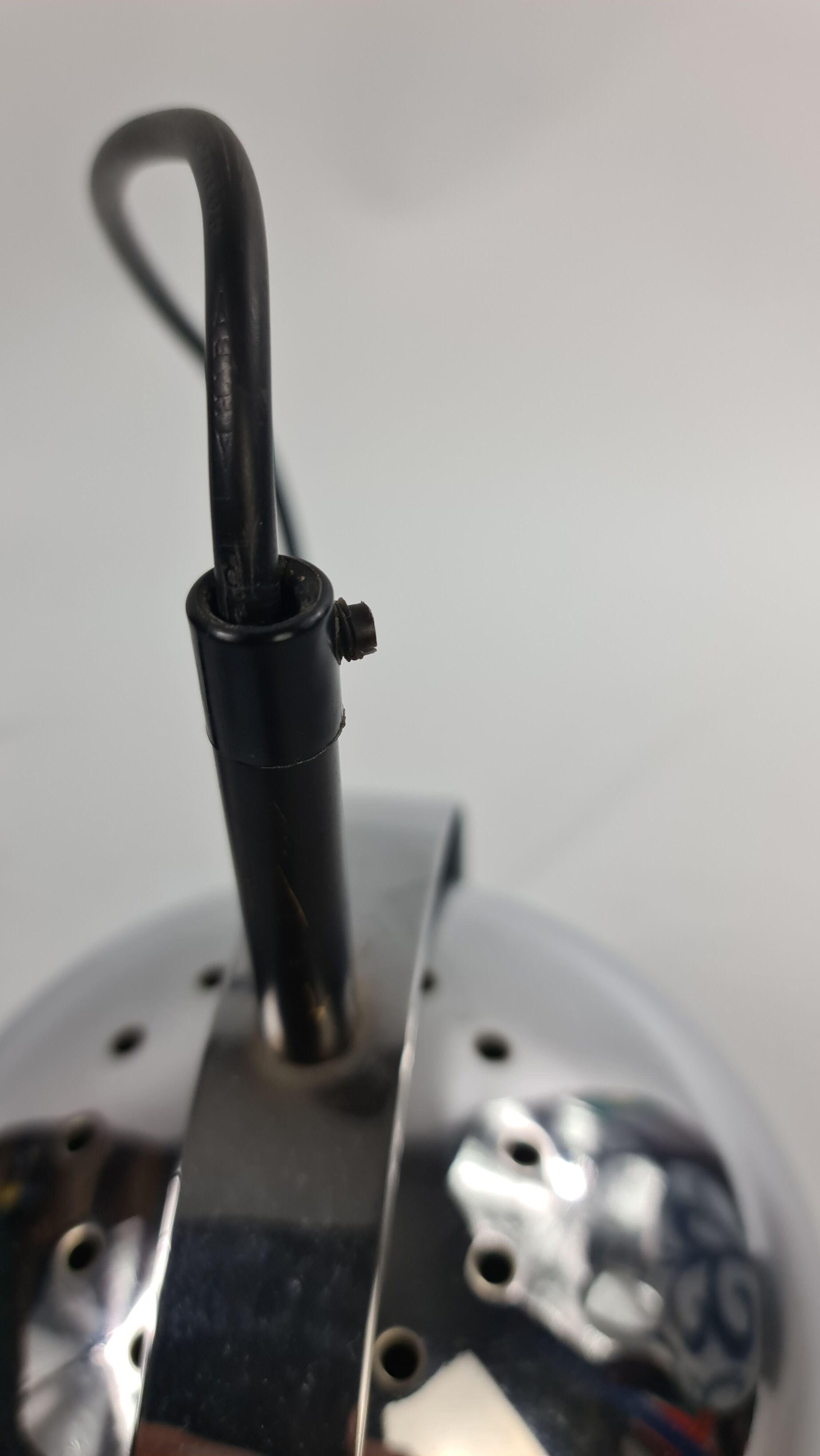 Vintage chrome pendant light