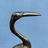 Brass bird heron 69 cm
